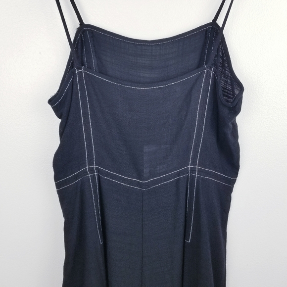 Zara Short Black Jumpsuit with Topstitch Lace Romper NWT, size Small - Picture 10 of 14